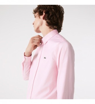 Lacoste Skjorte Regular Fit pink