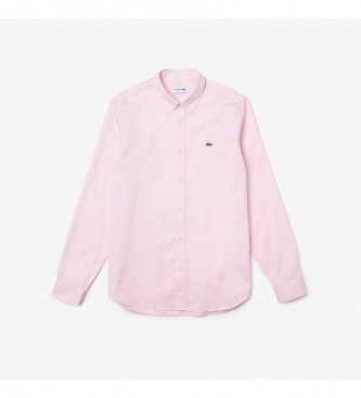 Lacoste Camisa Regular Fit rosa