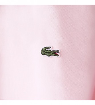 Lacoste Koszula Regular Fit różowa