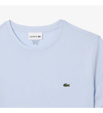 Lacoste T-shirt i pimabomuld lysebl
