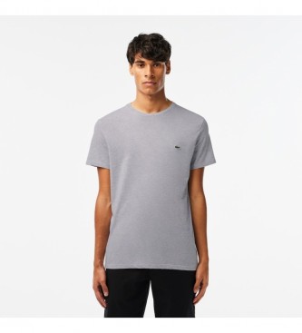 Lacoste T-shirt grigia in cotone Pima