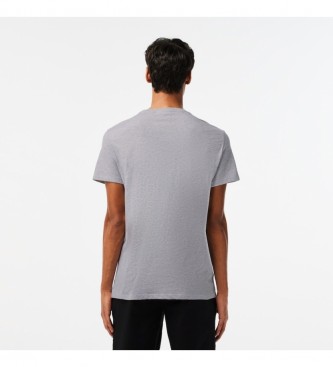 Lacoste T-shirt grigia in cotone Pima