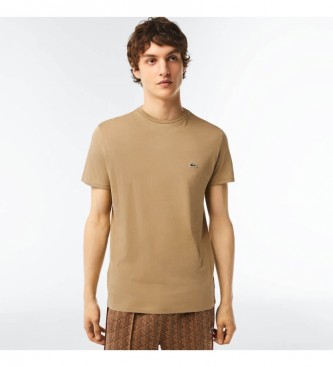 Lacoste Brown Pima cotton T-shirt