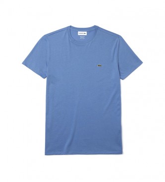 Lacoste T-shirt in cotone Pima blu