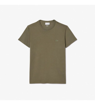 Lacoste T-shirt de algodo Pima verde