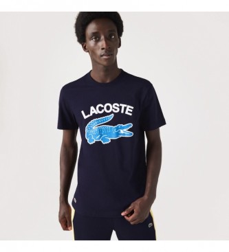 Lacoste T-shirt da marinha crocodilo