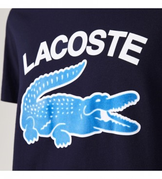 Lacoste T-shirt da marinha crocodilo