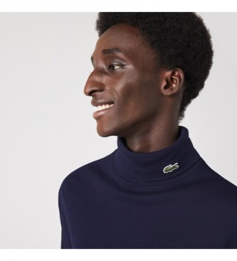 Lacoste Navy mobo collar t-shirt