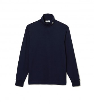 Lacoste Navy mobo collar t-shirt