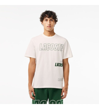 Lacoste Home t-shirt med kontrastfarvet nude branding-detalje