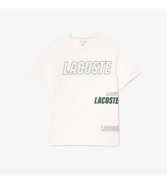 Lacoste Home t-shirt met contrasterend nude merkdetail