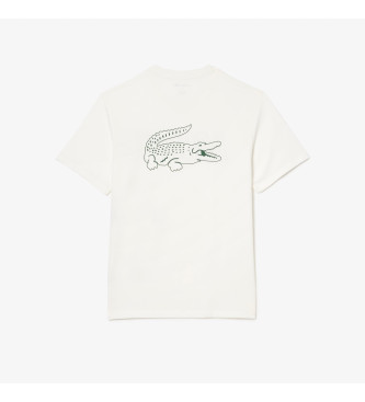 Lacoste Home t-shirt with contrasting nude branding detail