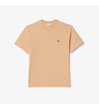 Lacoste Camiseta de corte clsico beige 
