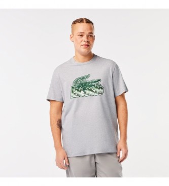 Lacoste T-shirt z szarym nadrukiem