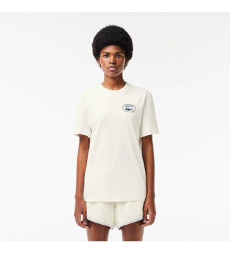 Lacoste Brand T-shirt imprim blanc