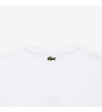Lacoste T-shirt z nadrukiem Iconic biały