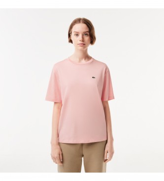 Lacoste Camiseta Logo rosa