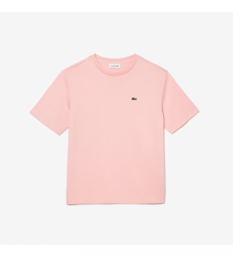 Lacoste T-shirt con logo rosa