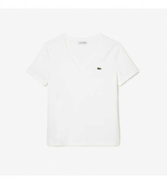 Lacoste T-shirt bianca dalla vestibilit ampia
