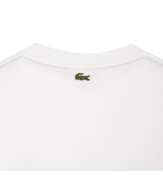 Lacoste T-shirt med ls passform vit