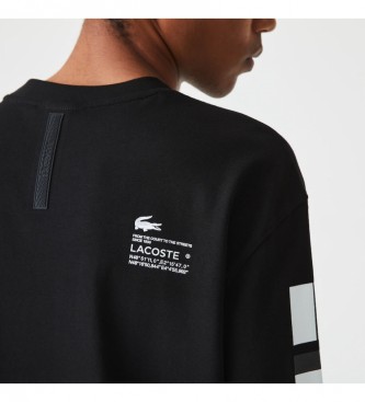 Lacoste Loose Fit T-Shirt mit schwarzem Aufdruck