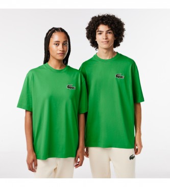 Lacoste Camiseta loose fit verde