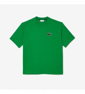 Lacoste Camiseta loose fit verde