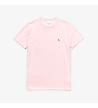 Lacoste Różowa koszulka Pima