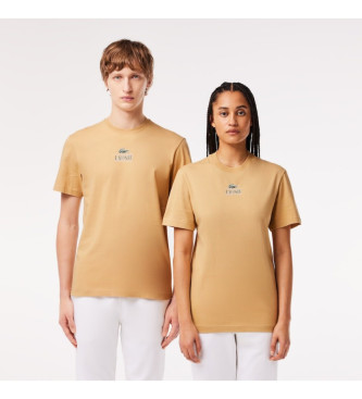 Lacoste T-shirt lavorata a maglia beige