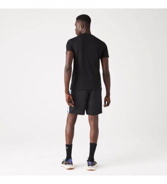 Lacoste Black ecological knitted T-shirt