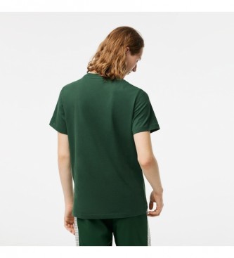 Lacoste Groen bedrukt gebreid T-shirt