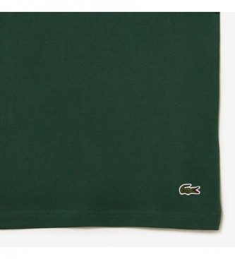 Lacoste T-shirt en maille imprim vert