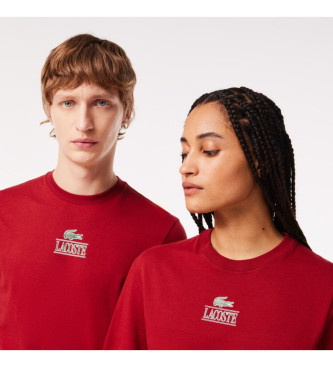 Lacoste T-shirt med rd prik