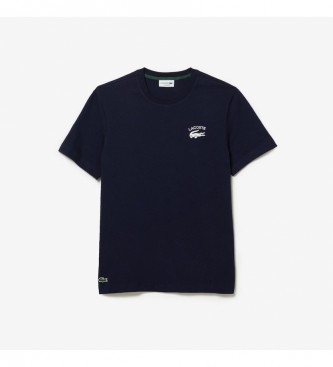 Lacoste Marineblaues T-Shirt mit normaler Passform 