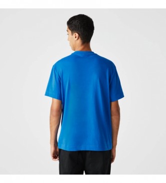 Lacoste T-shirt blu dalla vestibilit comoda
