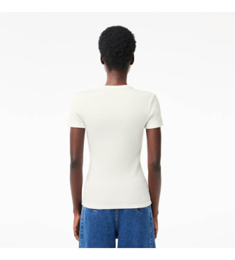 Lacoste T-shirt Slim Fit biały