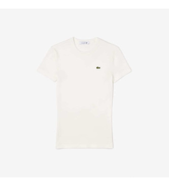 Lacoste T-shirt med smal passform vit