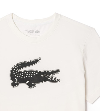 Lacoste Sport T-shirt Crocodile 3D hvid
