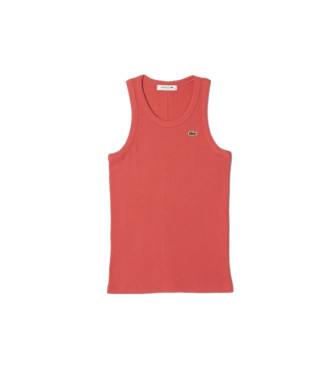 Lacoste Basic pink tank top