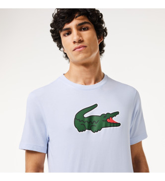Lacoste T-shirt Ultra Dry in coccodrillo bianco