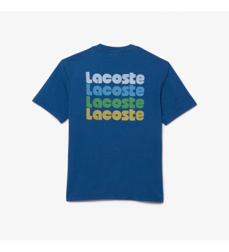 Lacoste T-shirt  effet dlav bleu