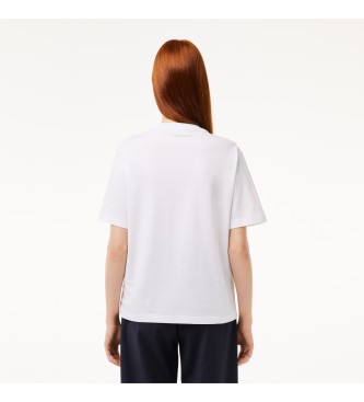 Lacoste Camiseta Relaxed Fit Pima blanco