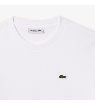 Lacoste Pima-T-Shirt in lockerer Passform wei