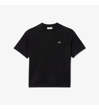 Lacoste T-shirt Pima dalla vestibilit rilassata nera