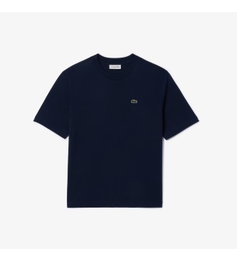 Lacoste T-shirt dal taglio rilassato Pima blu scuro