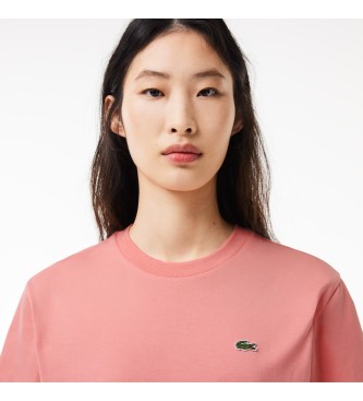 Lacoste Majica Relaxed Fit Pima roza