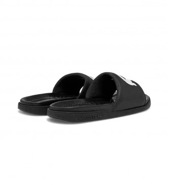 Lacoste Black logo flip-flops