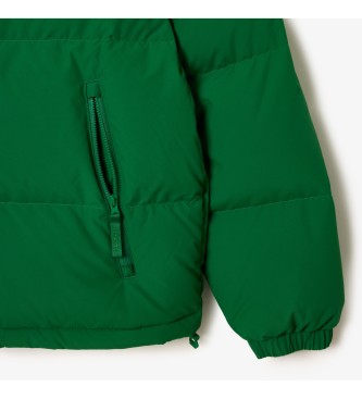Lacoste Pikowana i wodoodporna kurtka w kolorze zielonym