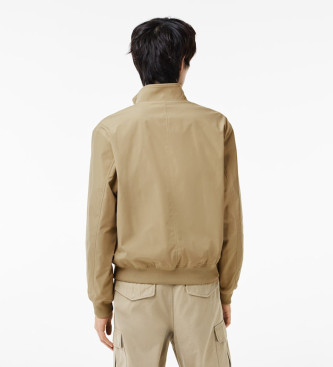 Lacoste Lightweight, water-repellent twill jacket brown