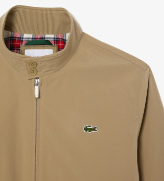 Lacoste Lightweight, water-repellent twill jacket brown